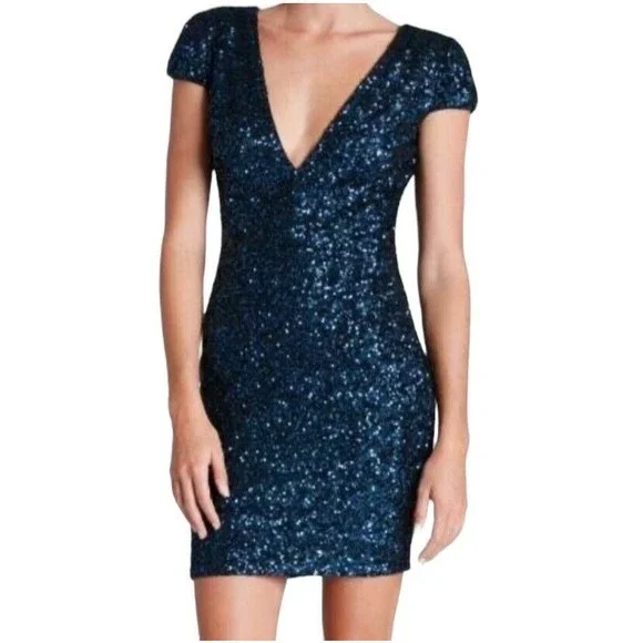 dress the population zoe Dress the Population Zoe Sequin Multi Minidress